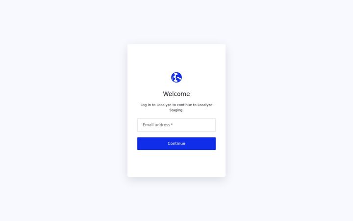 Screenshot of localyze-staging.com
