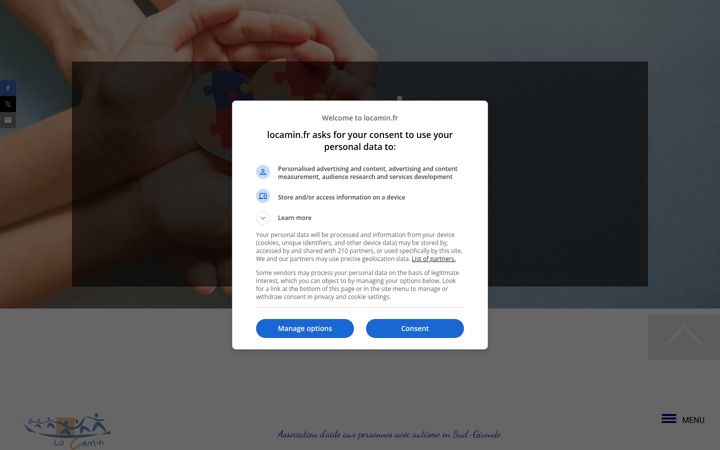 Screenshot of locamin.fr