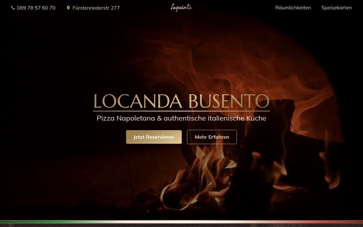 Screenshot of locanda-busento.de