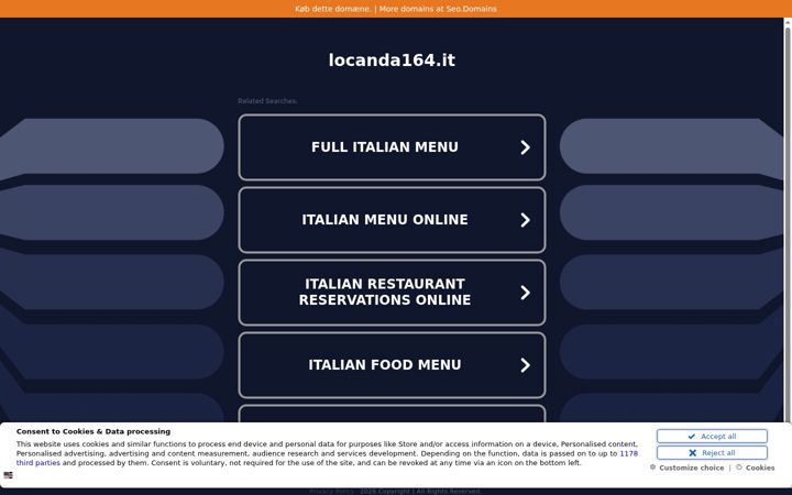 Screenshot of locanda164.it