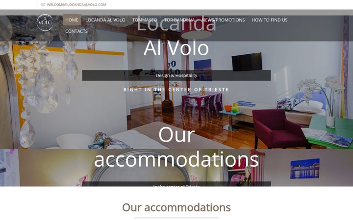 Screenshot of locandaalvolo.com