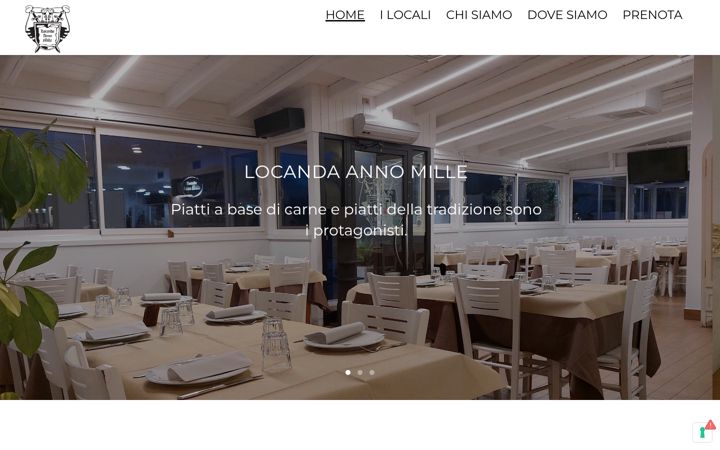 Screenshot of locandaannomille.it
