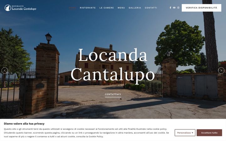 Screenshot of locandacantalupo.it
