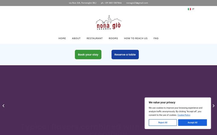 Screenshot of locandanonagio.it