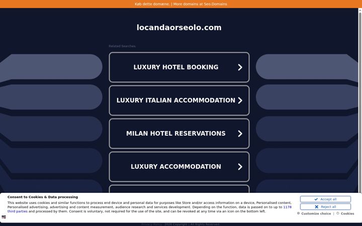 Screenshot of locandaorseolo.com
