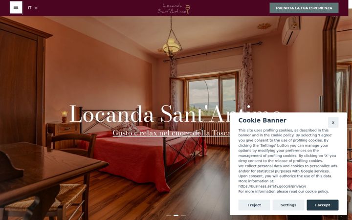 Screenshot of locandasantantimo.it