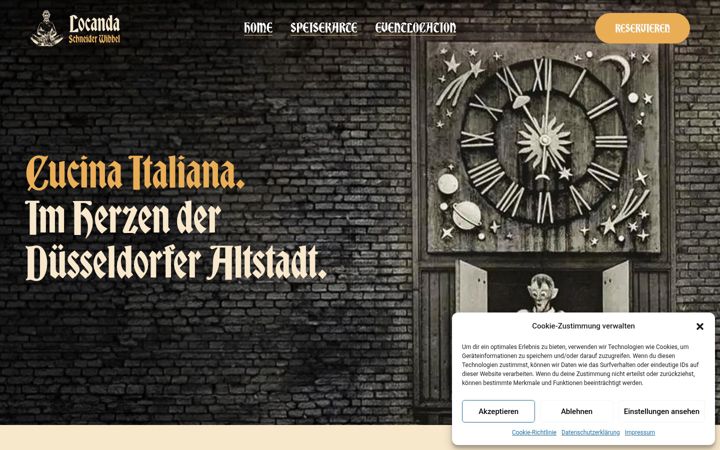 Screenshot of locandaschneiderwibbel.de