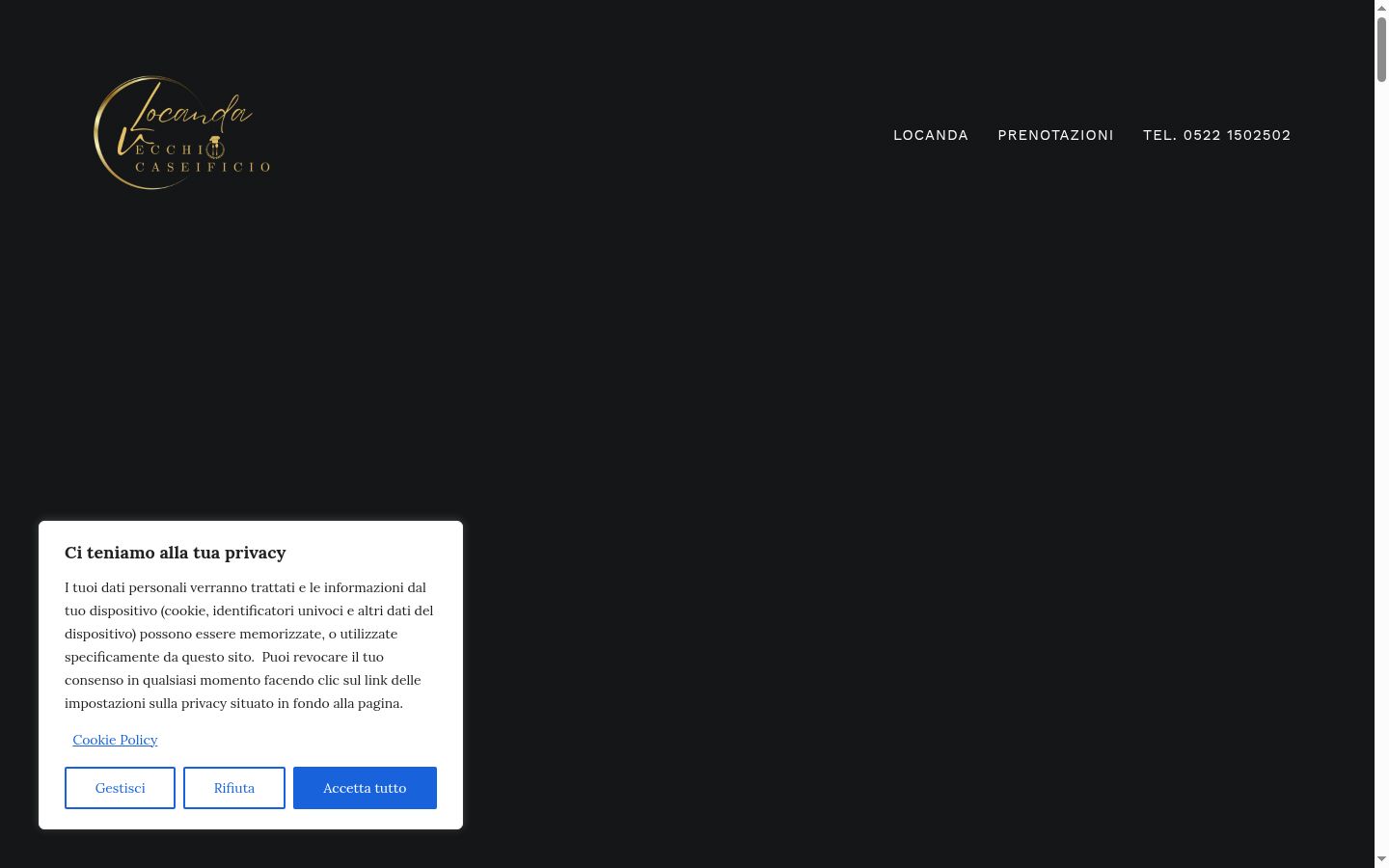 Capture d'écran de la bannière de consentement affichée avant toute interaction
