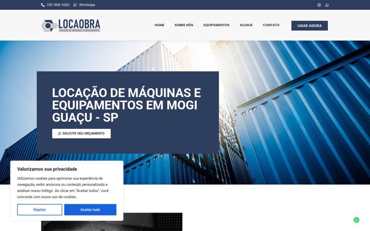 Screenshot of locaobra.net.br