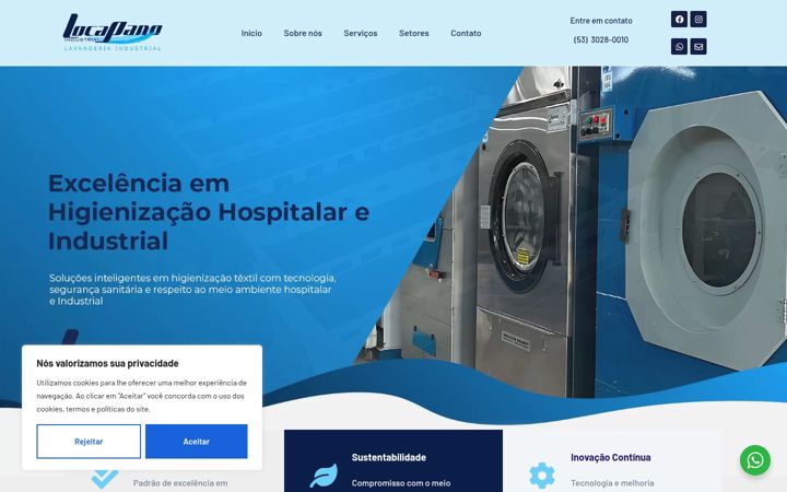 Screenshot of locapanoindustrial.com.br