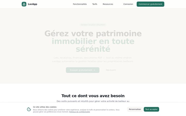 Screenshot of locapp.eu