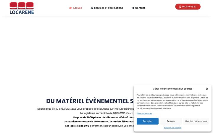 Screenshot of locarene.fr