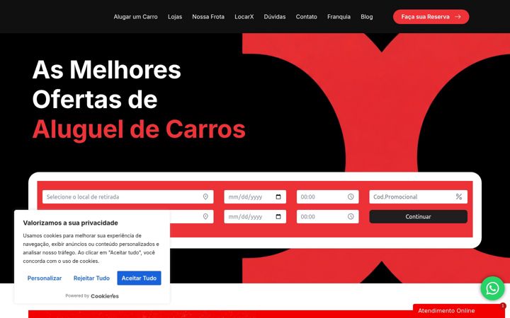 Screenshot of locarx.com.br