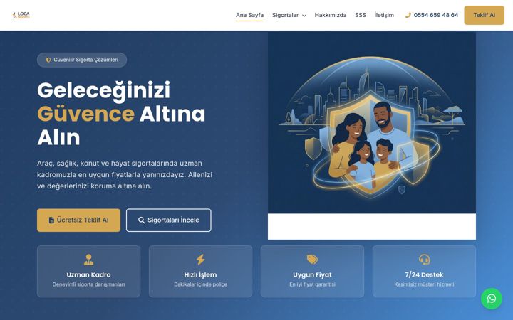 Screenshot of locasigorta.com