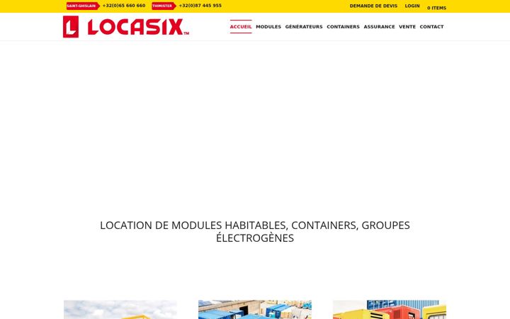 Screenshot of locasix.be