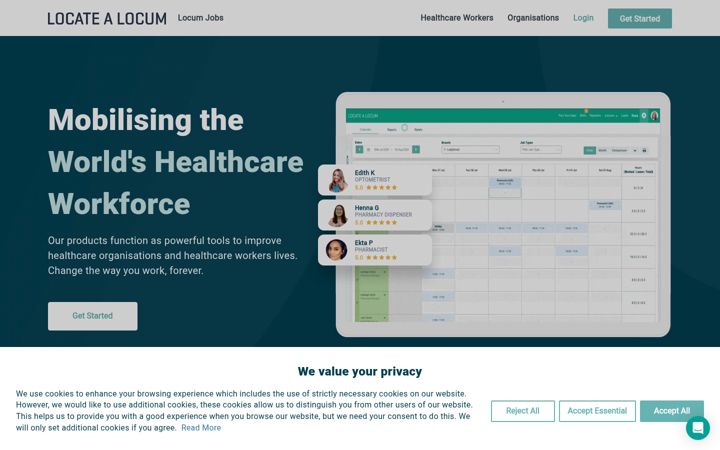 Screenshot of locatealocum.com