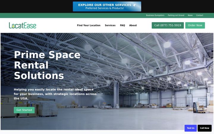 Screenshot of locatease.com