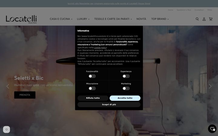 Screenshot of locatellihousestore.it