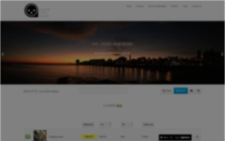 Screenshot of locateyoursound.com