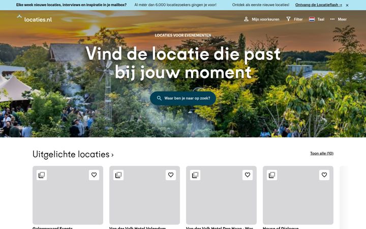 Screenshot of locaties.nl
