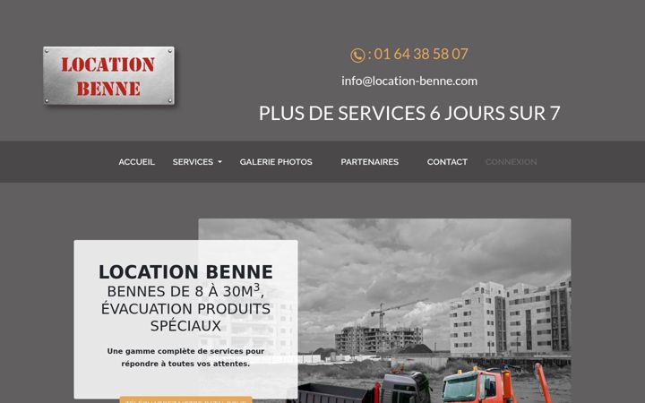 Screenshot of location-benne.com