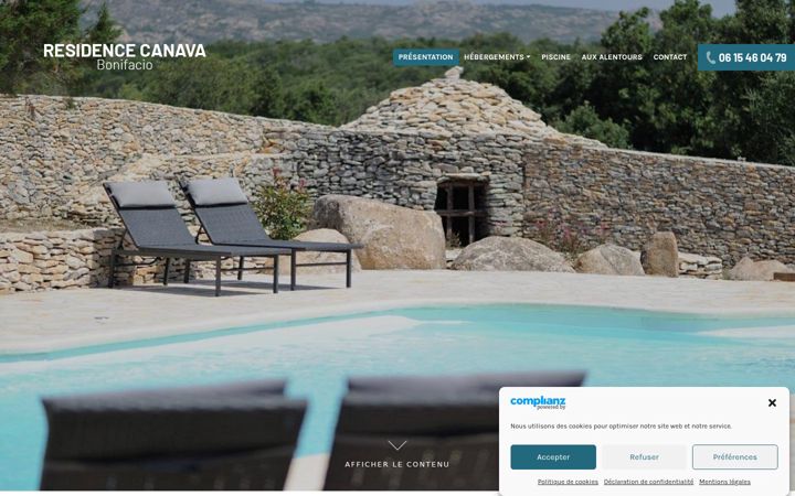 Screenshot of location-bonifacio.eu