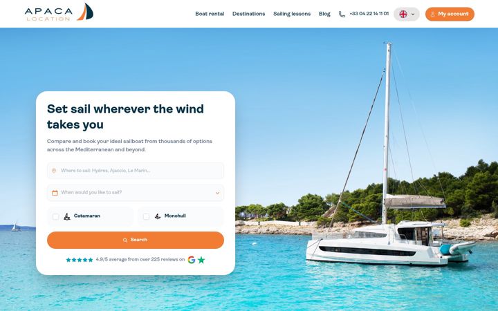 Screenshot of location-de-catamaran.com