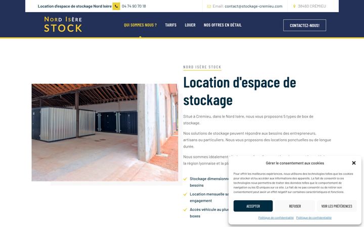 Screenshot of location-espace-stockage.com