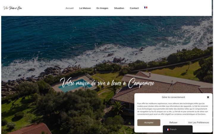 Screenshot of location-maison-campomoro.com