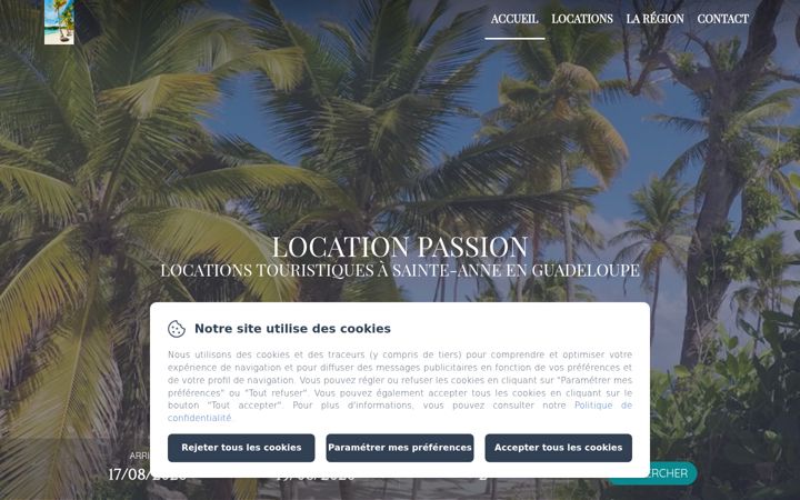 Screenshot of location-passion.com