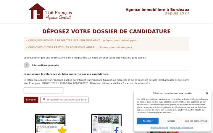 Screenshot of location-toit-francais.com