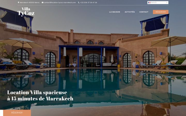 Screenshot of location-tycoz-marrakech.com