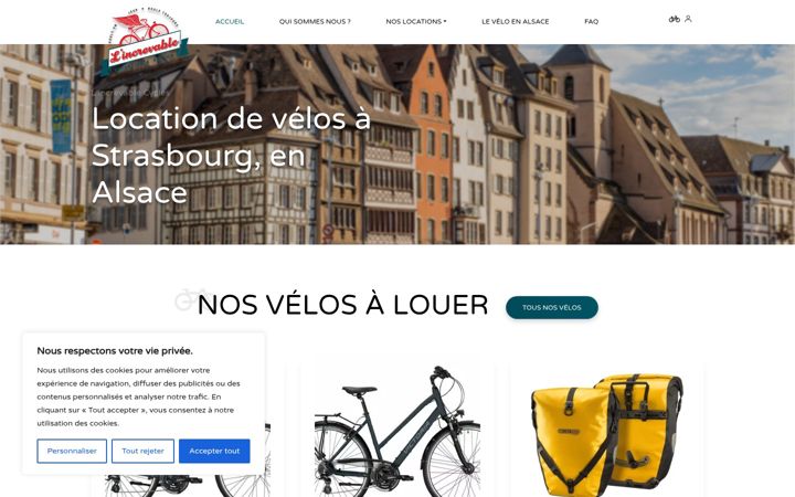 Screenshot of location-velo-strasbourg.com