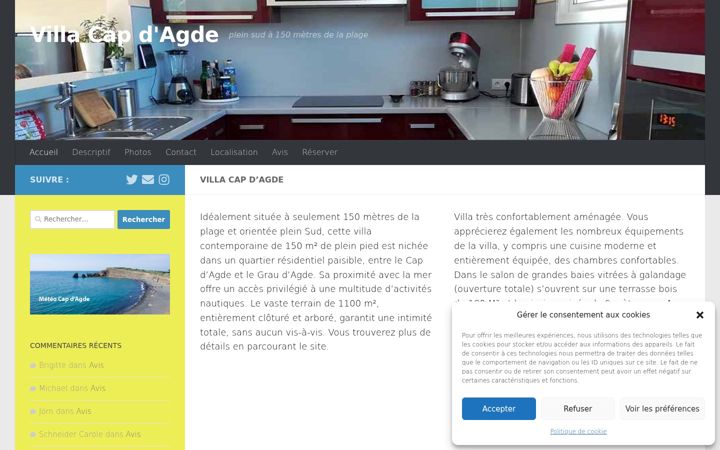 Screenshot of location-villa-cap-agde.com