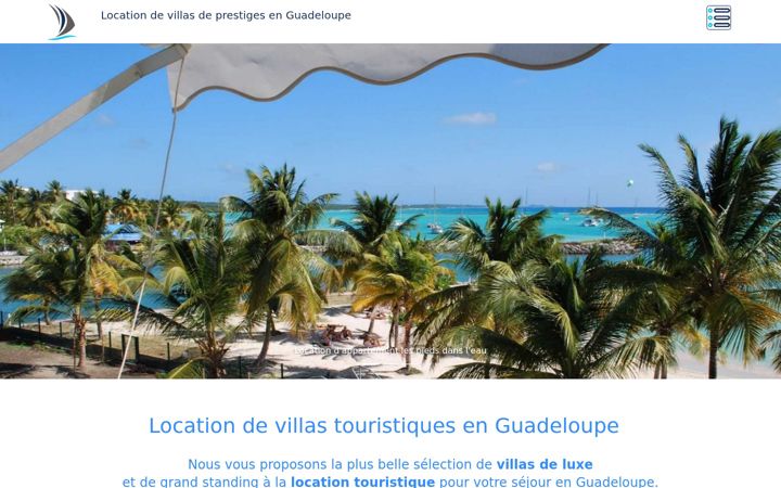 Screenshot of location-villa-guadeloupe.net