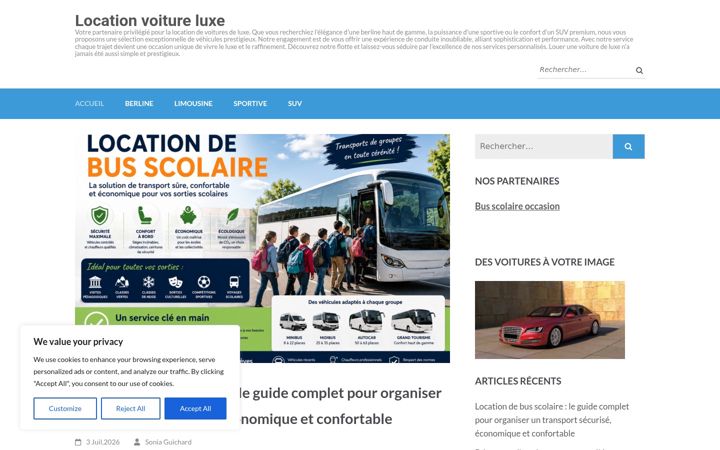 Screenshot of location-voiture-luxe-lyon.net