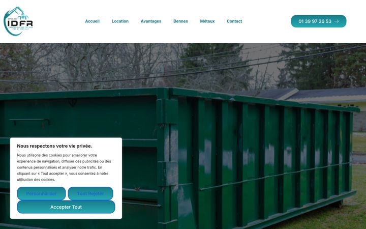 Screenshot of locationbennesferraille.fr