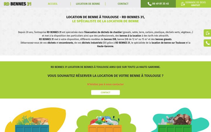 Screenshot of locationbennetoulouse.com
