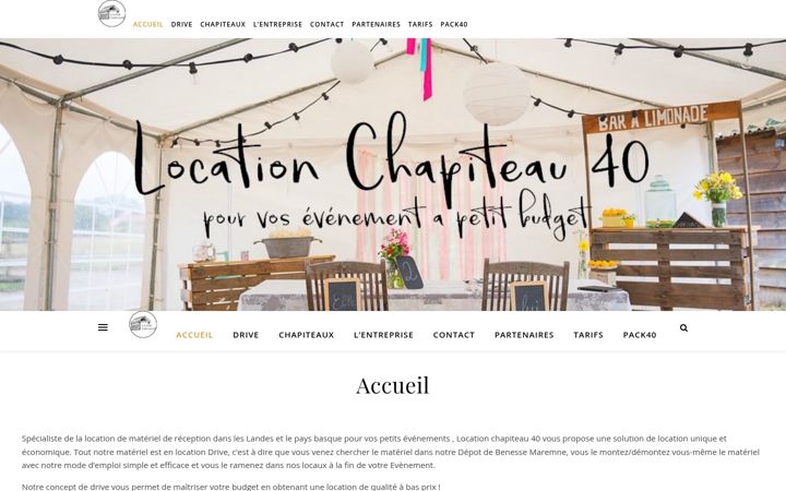 Screenshot of locationchapiteaudrive.com