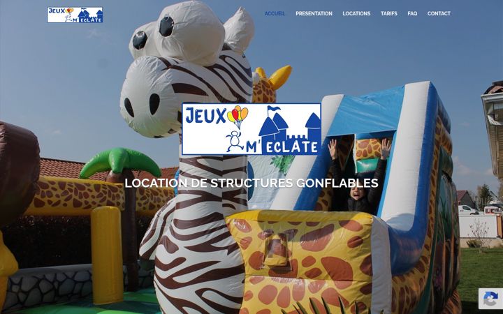 Screenshot of locationchateaugonflable01.fr