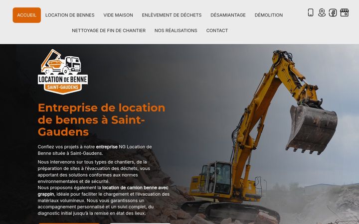 Screenshot of locationdebenne-saintgaudens.fr