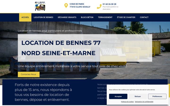 Screenshot of locationdebennes.fr