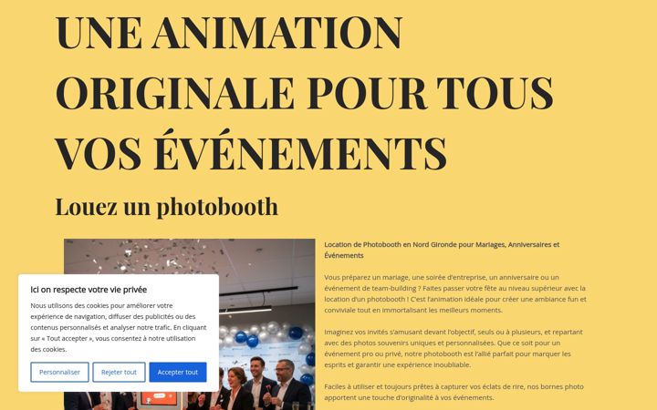 Screenshot of locationdematerielpourlafete.fr