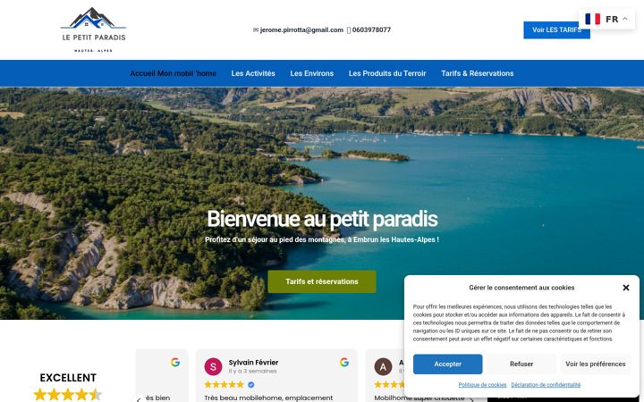 Screenshot of locationembrun.fr