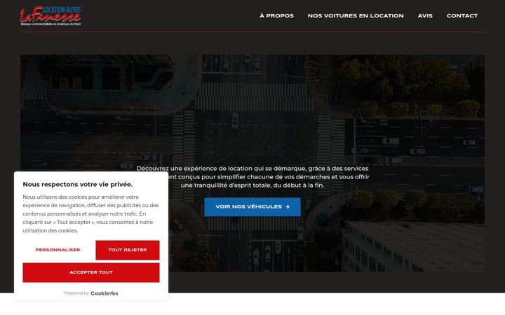 Screenshot of locationlafinesse.com