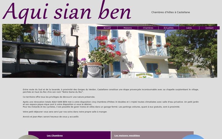 Screenshot of locations-castellane.com