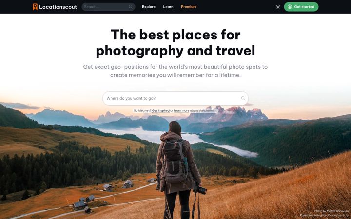 Screenshot of locationscout.net