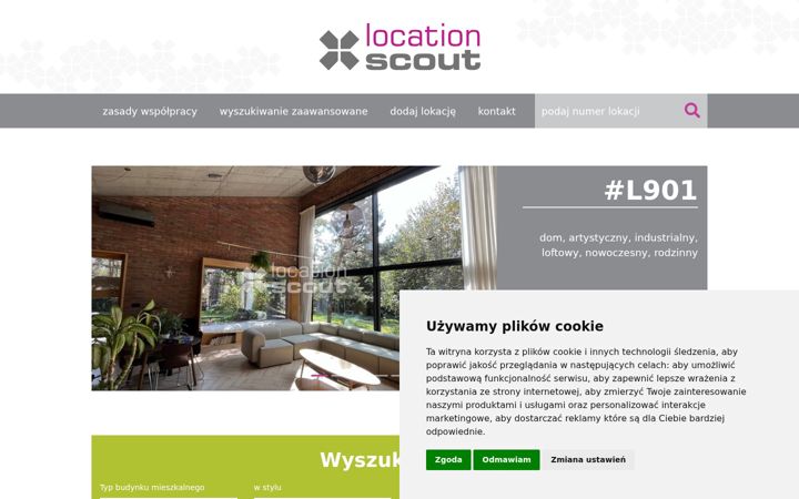 Screenshot of locationscout.pl