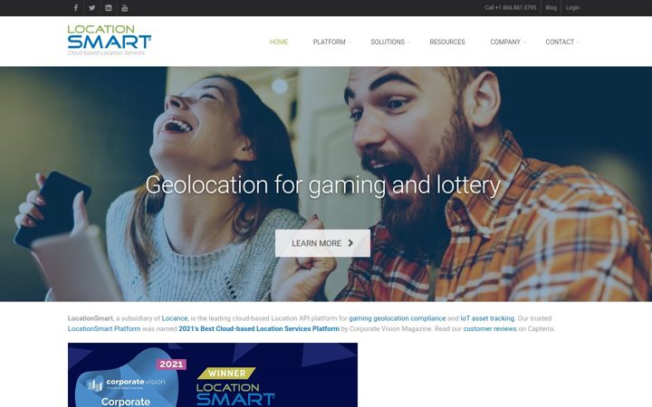 Screenshot di locationsmart.com