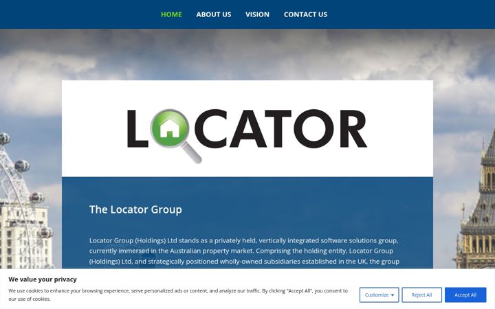 Screenshot of locatorgroup.com